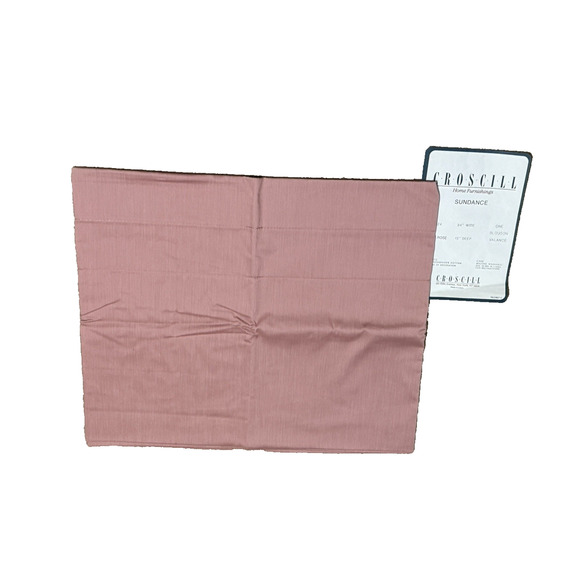 Croscill New Old Stock Sundance Blouson Valance Dusty Rose Pink Rare Vintage - Picture 1 of 6